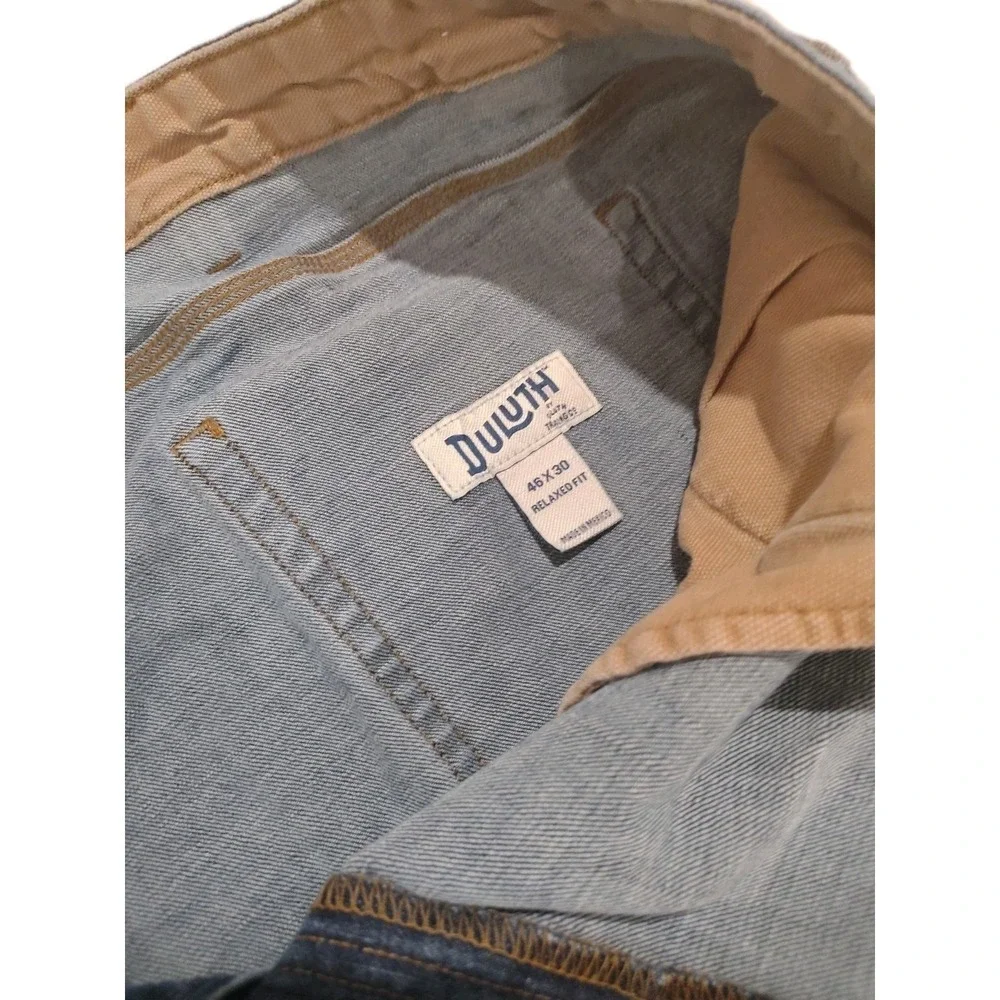 Duluth Trading Company‎ Flex Ballroom Jeans Mens 46x30* Blue Relaxed Fit